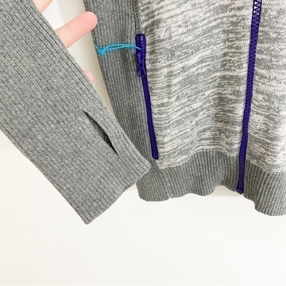 SKYR Gray Full‎ Zip Sweater Jacket Knit Long Sleeve Medium - Picture 5 of 9